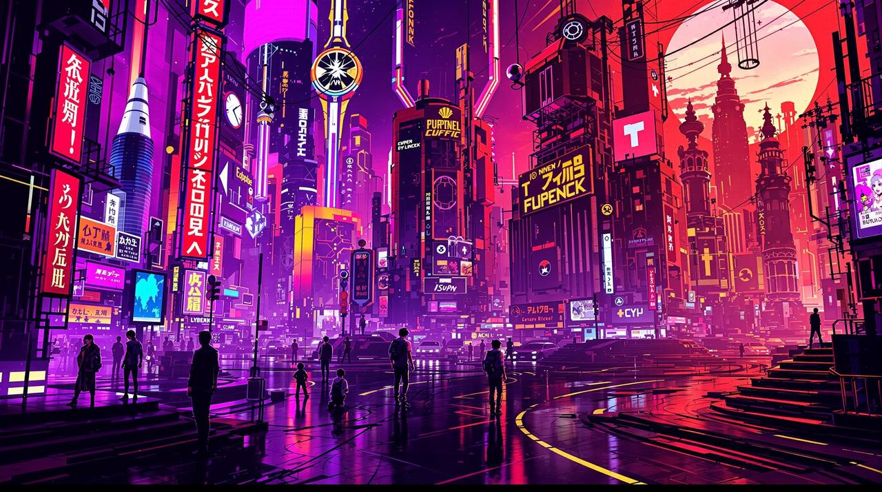 同人创作分享:暗夜行者赛博朋克风格插画合集 同人创作分享:暗夜行者赛博朋克风格插画合集 - 星辰动漫网热议话题